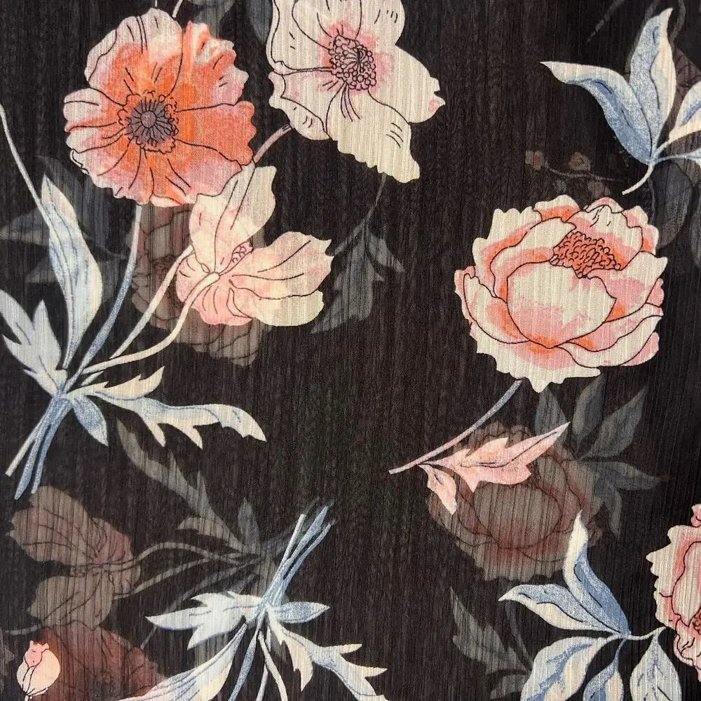 Torrid Fringe Kimono 3/4 Plus Size Sheer Floral Boho Shawl Wrap Festival Wedding - Picture 7 of 13